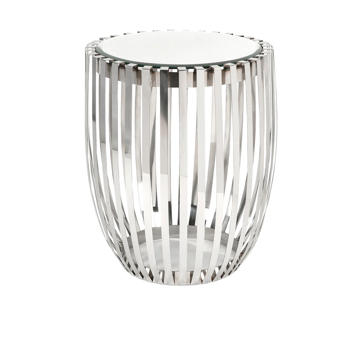 IMAX Worldwide Home Xanthia Steel and Mirror Accent Table
