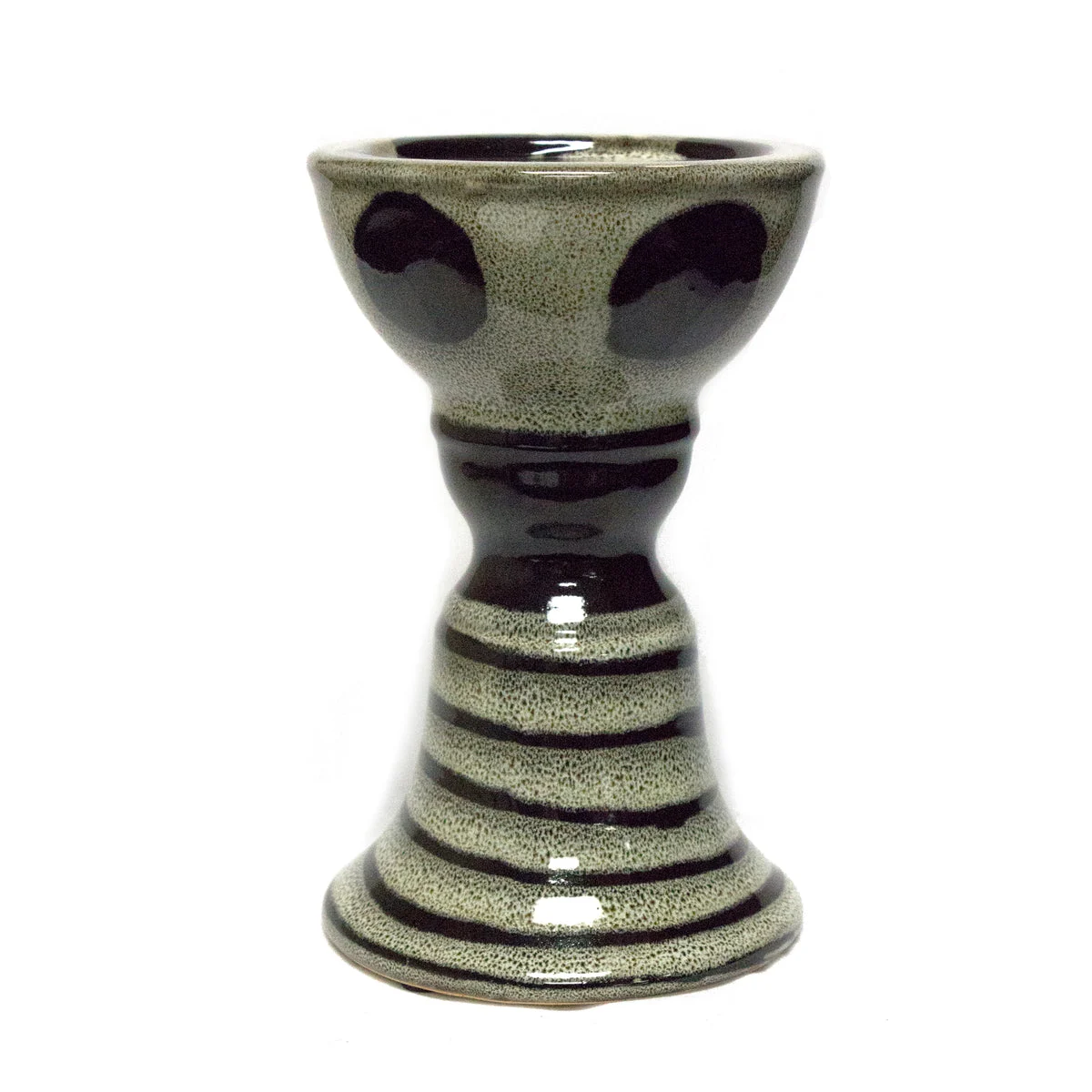 Sagebrook Home AC10021-07 7.25" Candle Holder, Gray/Black
