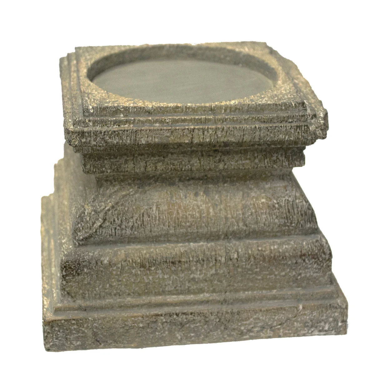 Sagebrook Home AR10434-01 5" Beige Pedestal Candle Holder
