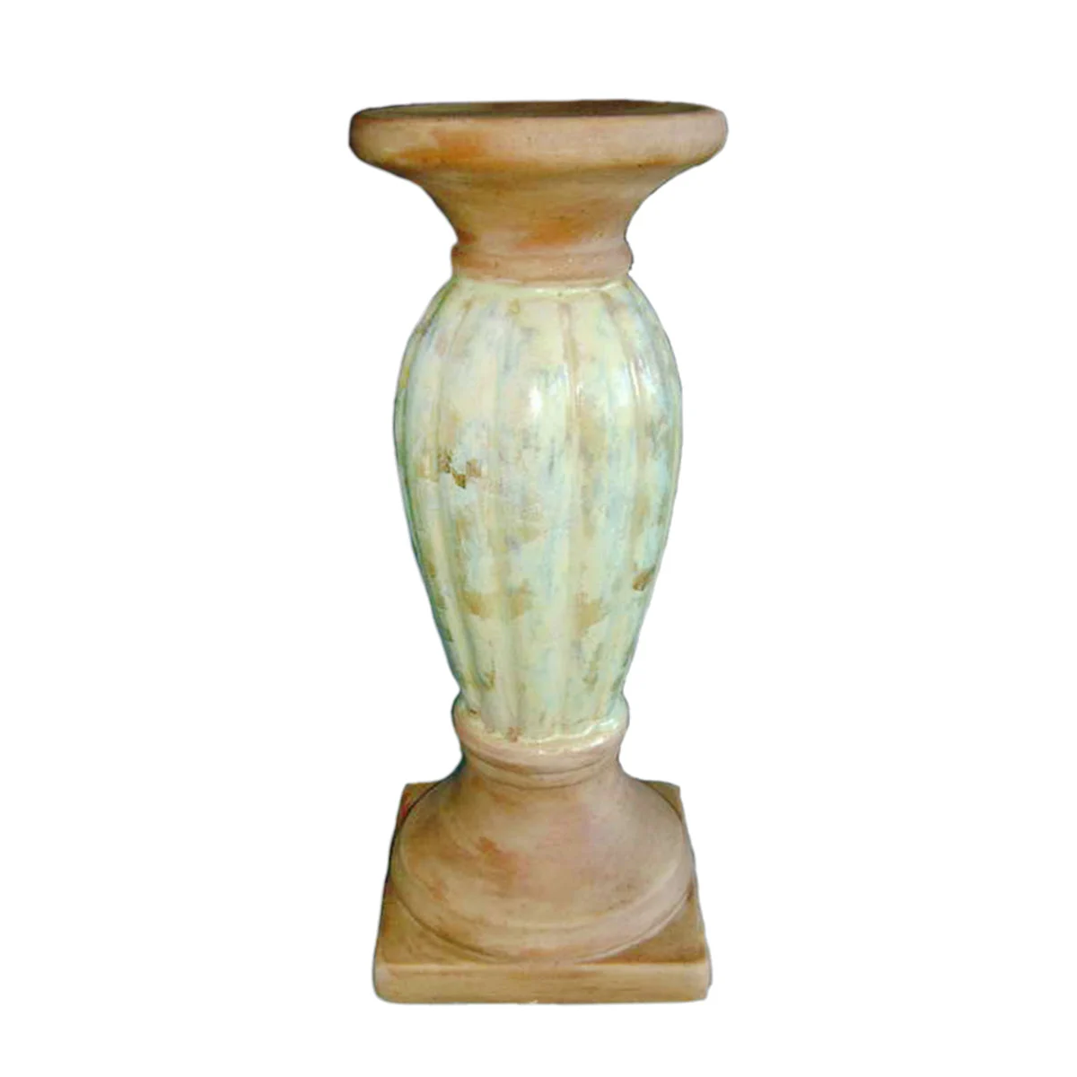 Sagebrook Home AS10108-06 15.5" Candle Holder, Green