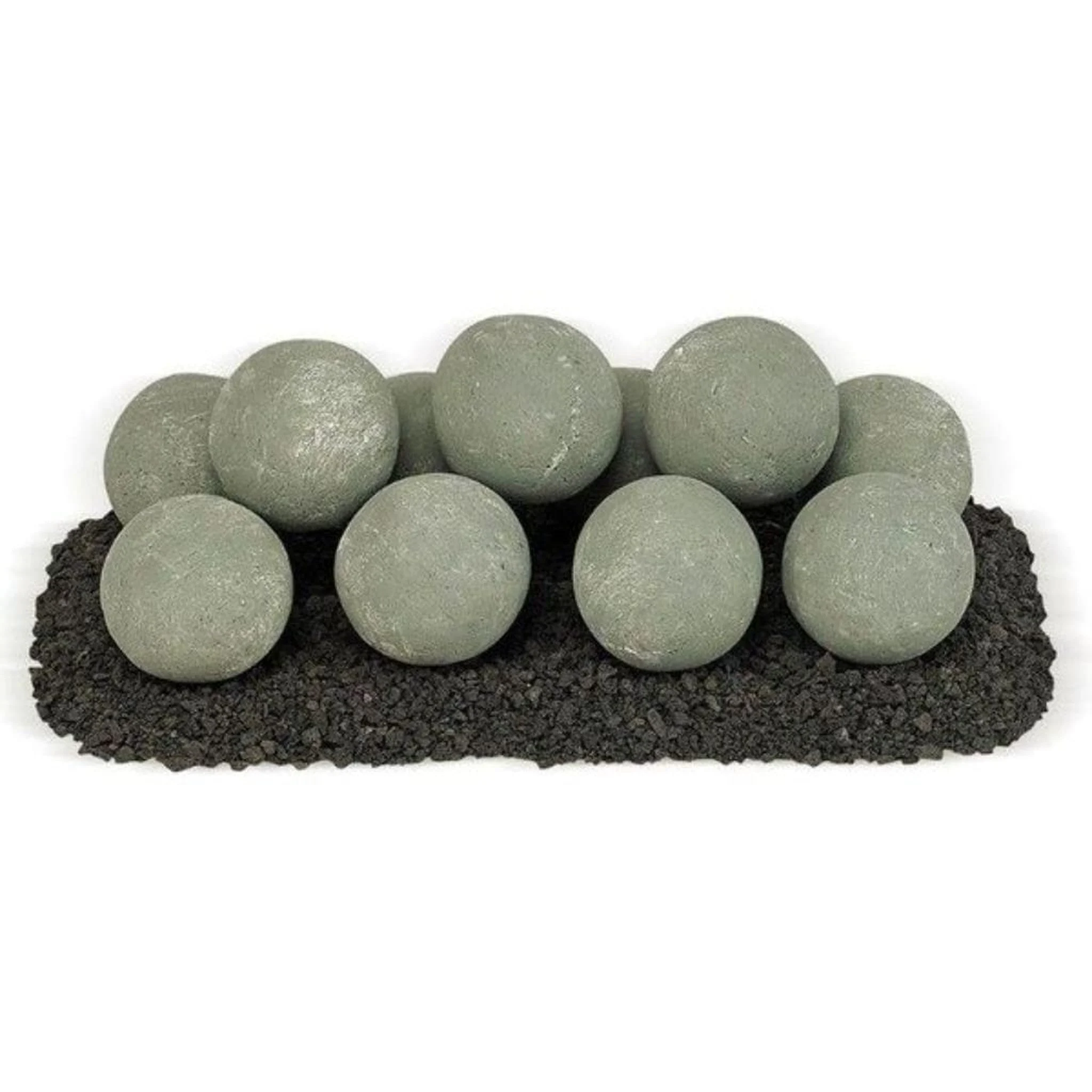 American Fireglass 12 Count Lite Stone Ball Set