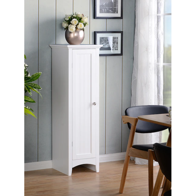 American Furniture Classics OS Home and Office One Door Storage Kitchen Pantry, White