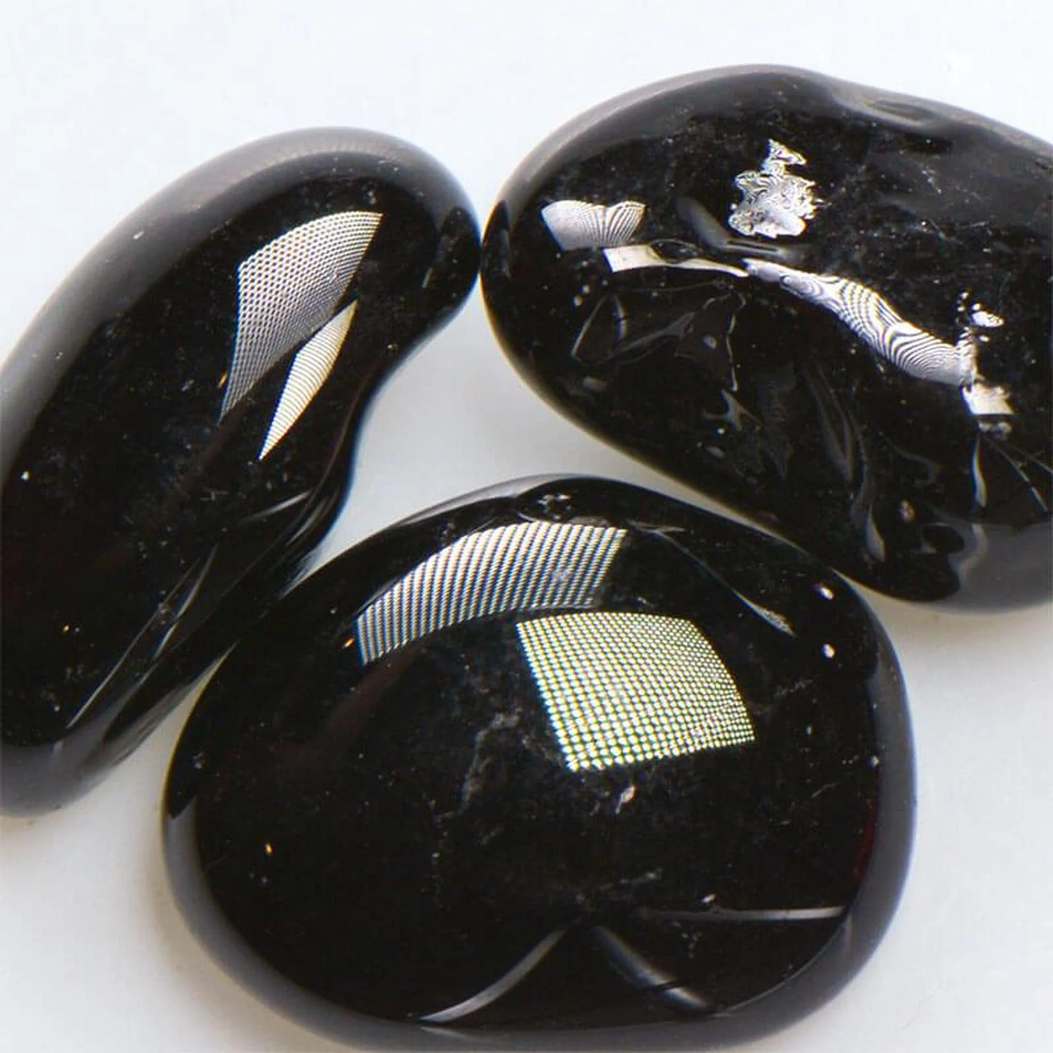 American Specialty Glass Black Licorice Medium Size Jelly Bean Glass - 22 Lbs