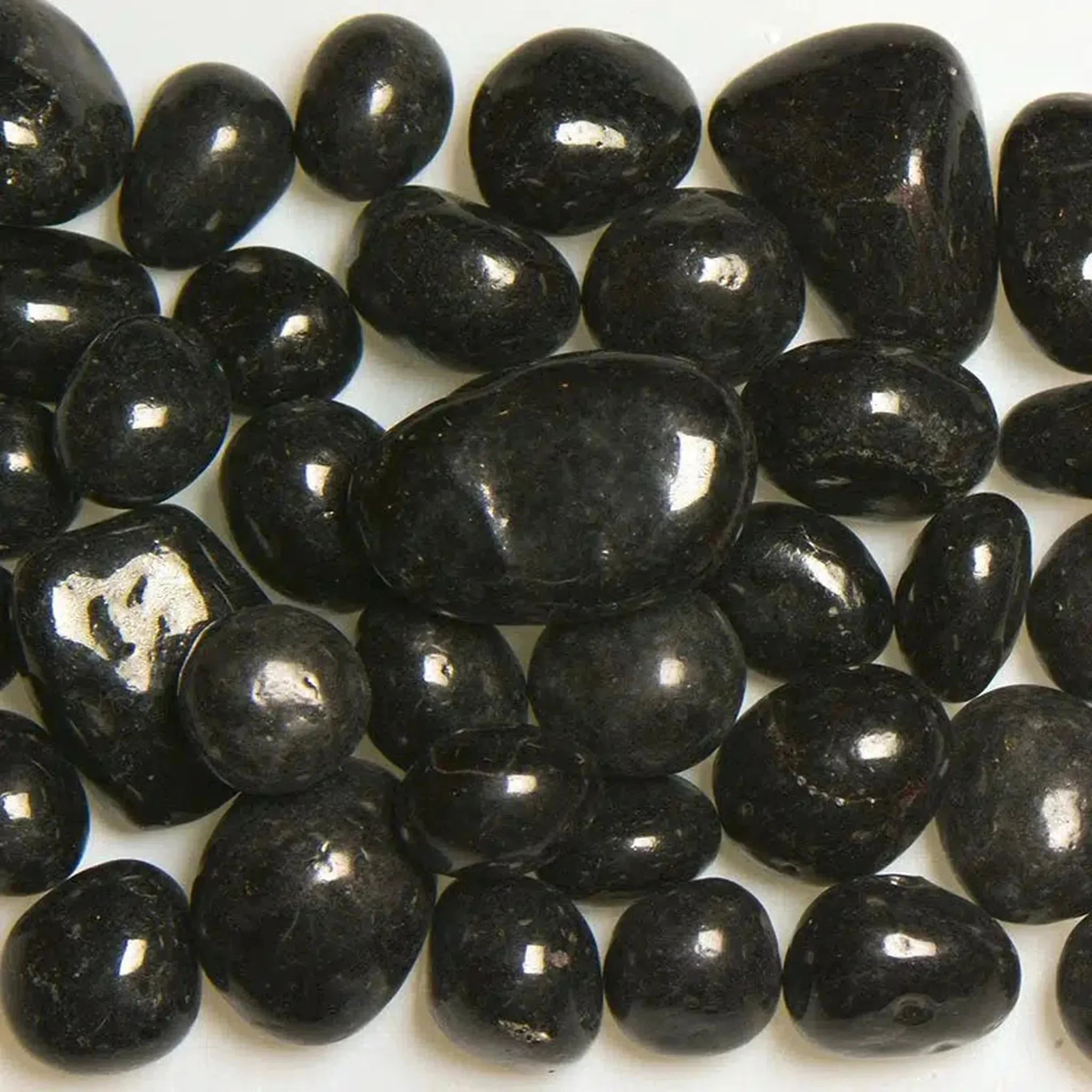 American Specialty Glass Black Licorice Size 3 Jelly Bean Glass - 1 Lb