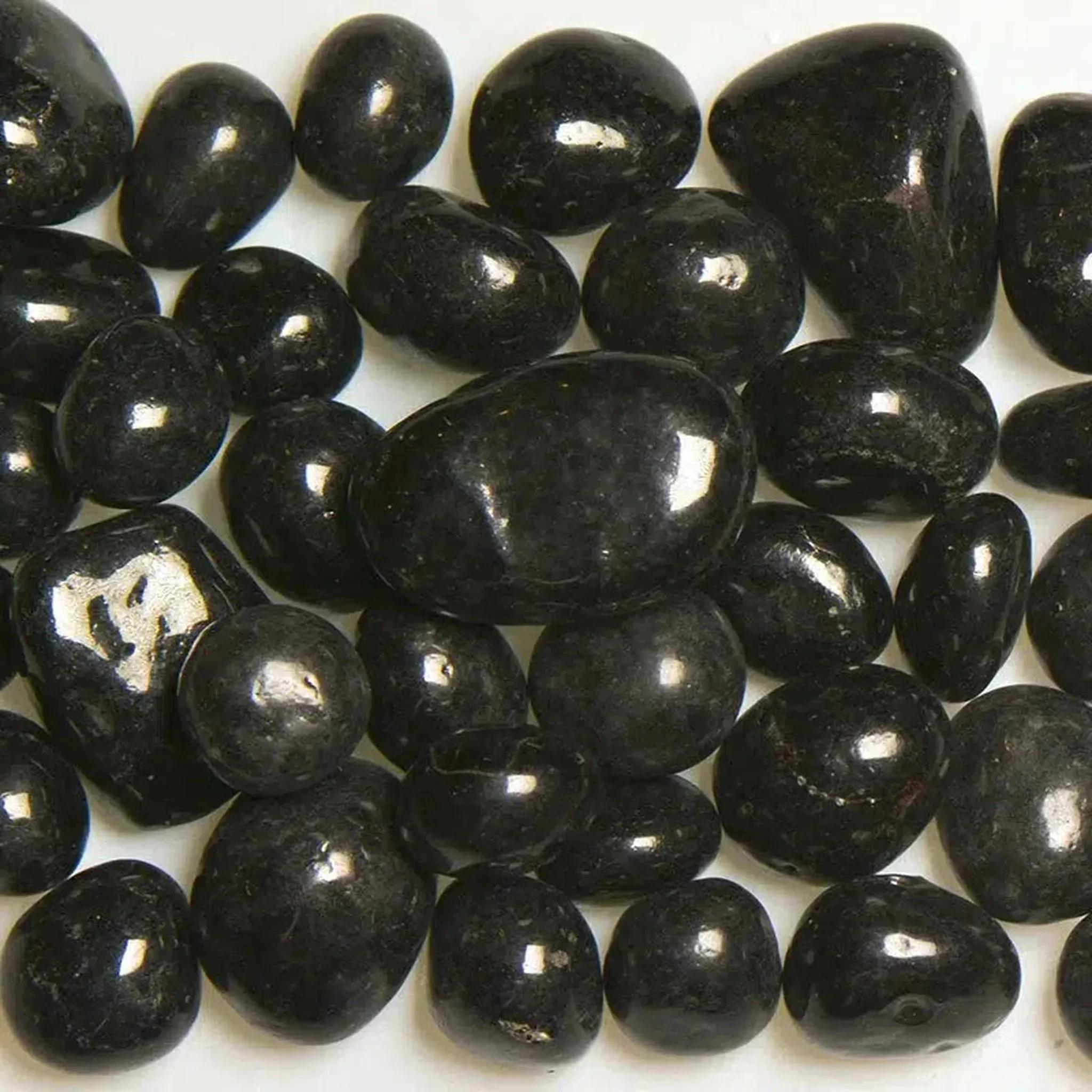 American Specialty Glass Black Licorice Size 3 Jelly Bean Glass - 10 Lbs