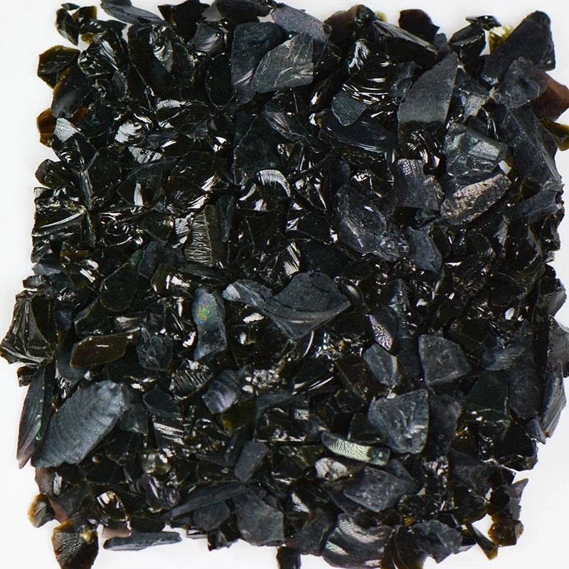 American Specialty Glass Black Size 1 Terrazzo Glass - 10 Lbs