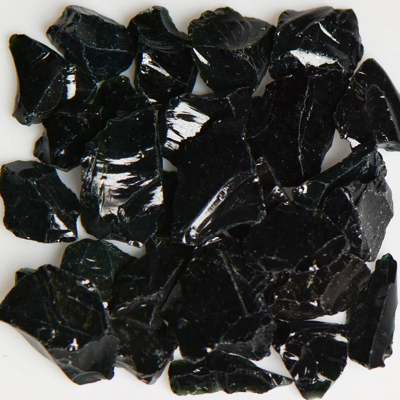 American Specialty Glass Black Size 3 Terrazzo Glass - 25 Lbs