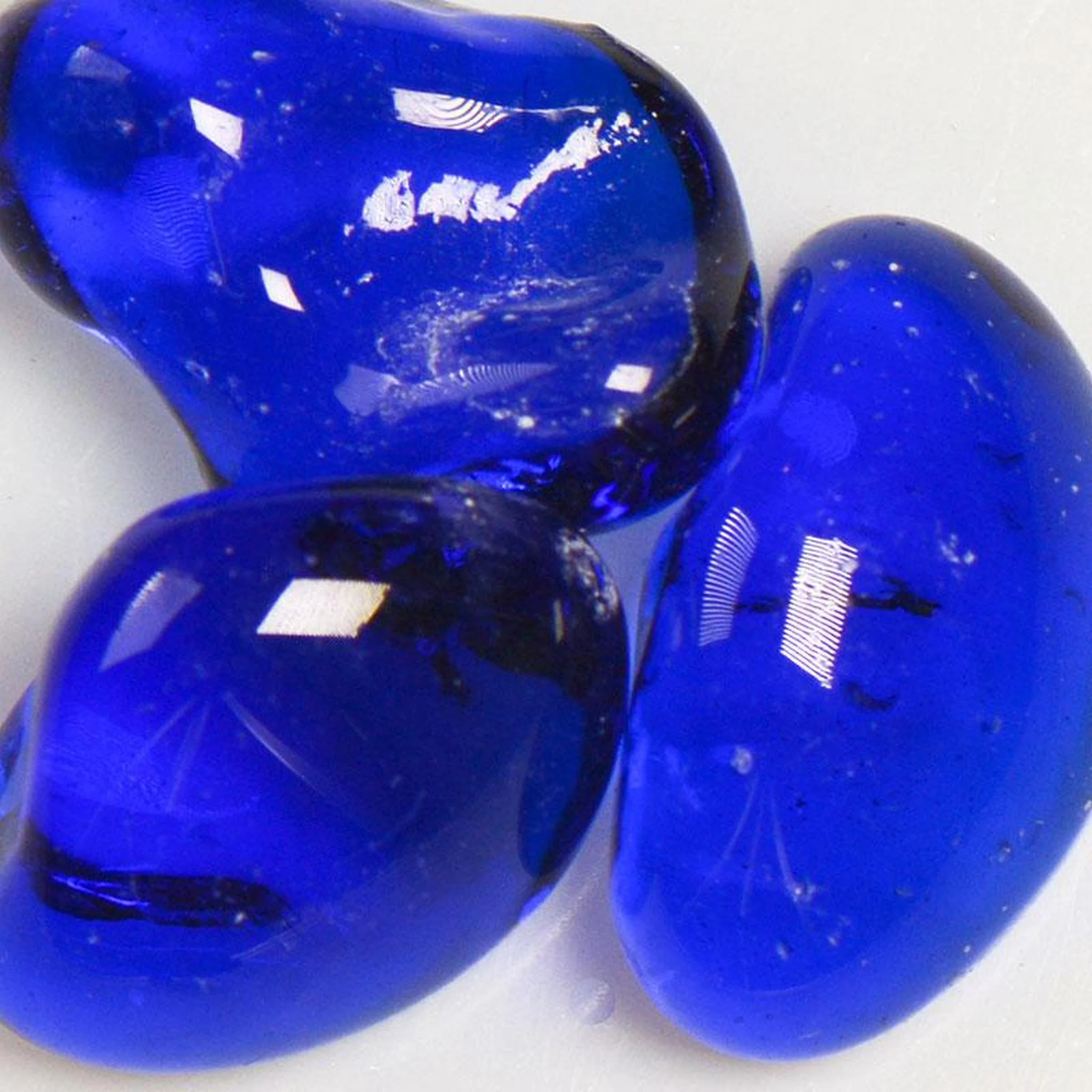 American Specialty Glass Blueberry Medium Size Jelly Bean Glass - 22 Lbs
