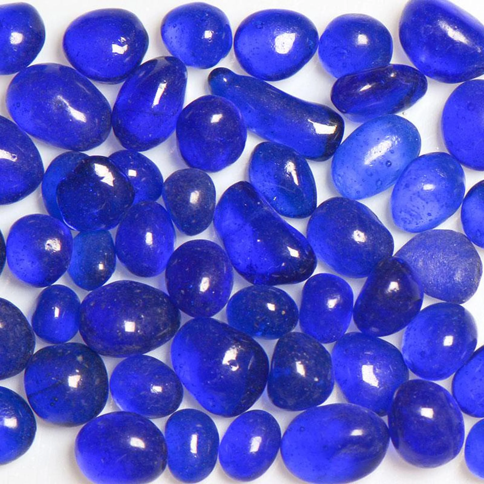 American Specialty Glass Blueberry Size 2 Jelly Bean Glass - 10 Lbs