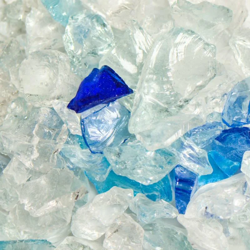 American Specialty Glass Caribbean Mix Small Tumbled Landscape Glass - 5 Lbs