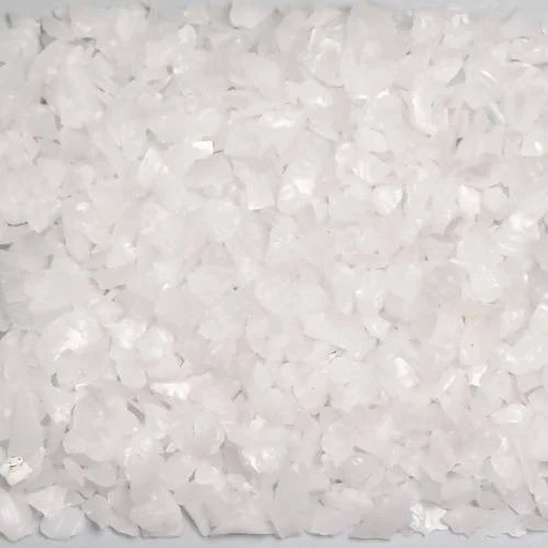 American Specialty Glass Chunky White Size 0 Tumbled Terrazzo Glass - 50 Lbs