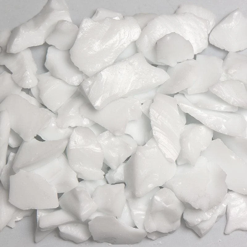 American Specialty Glass Chunky White Size 2 Tumbled Terrazzo Glass - 10 Lbs