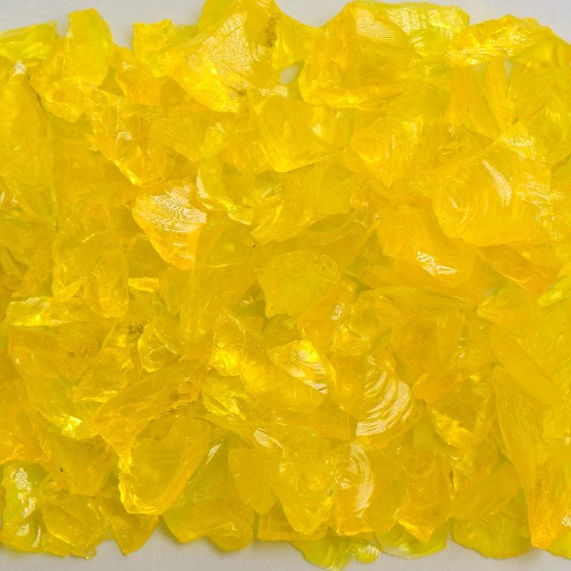 American Specialty Glass Chunky Yellow Size 1 Terrazzo Glass - 10 Lbs