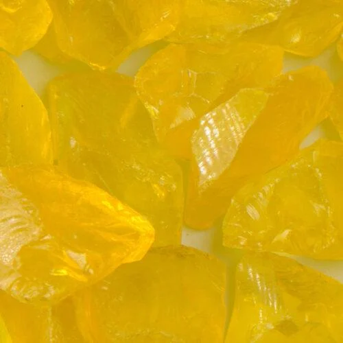 American Specialty Glass Chunky Yellow Size 3 Terrazzo Glass - 1 Lb