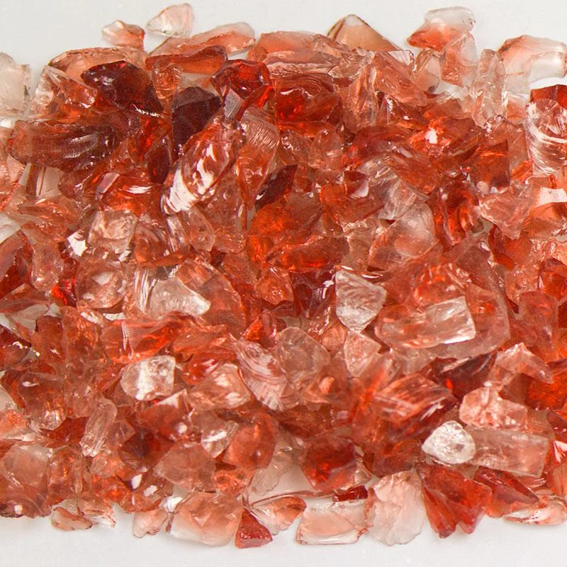 American Specialty Glass Cranberry Size 0 Terrazzo Glass - 25 Lbs
