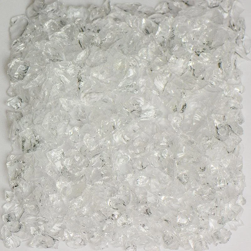 American Specialty Glass Crystal Clear Size 1 Terrazzo Glass - 10 Lbs