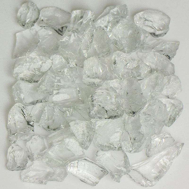 American Specialty Glass Crystal Clear Size 2 Terrazzo Glass - 5 Lbs