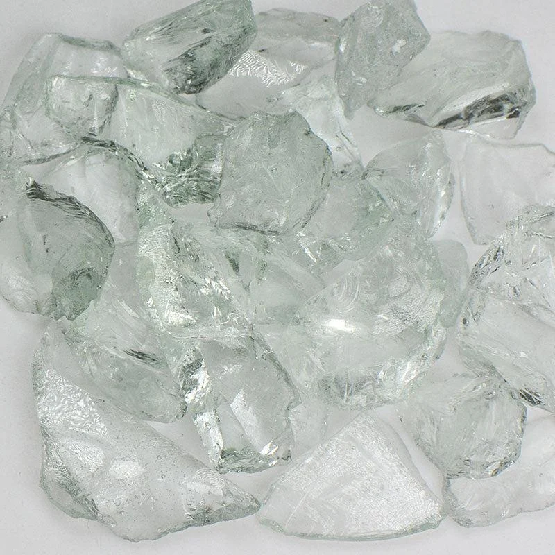 American Specialty Glass Crystal Clear Size 3 Terrazzo Glass - 25 Lbs