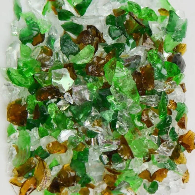 American Specialty Glass Earthtone Mix Size 1 Terrazzo Glass - 50 Lbs