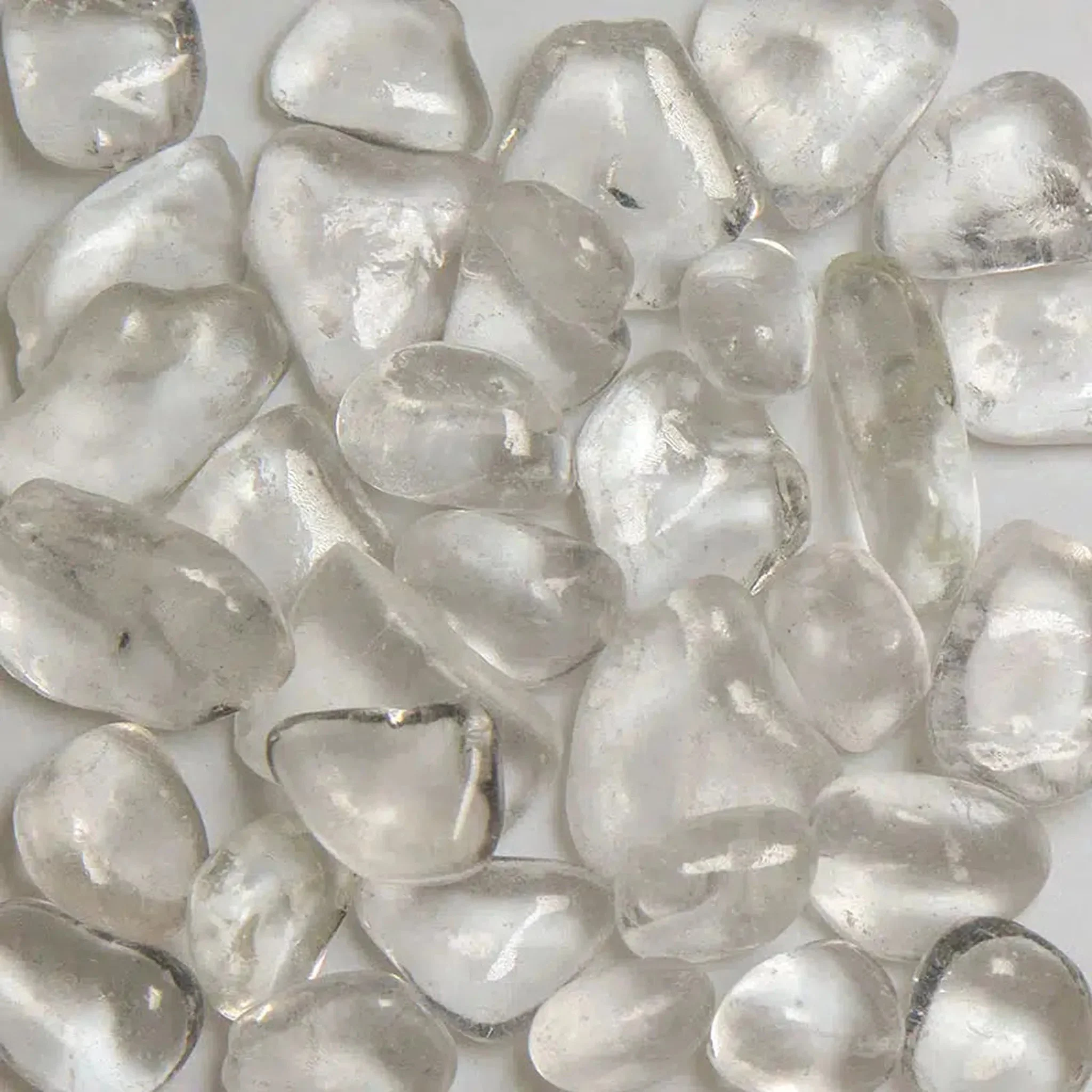 American Specialty Glass Glacier Ice Size 3 Jelly Bean Glass - 10 Lbs