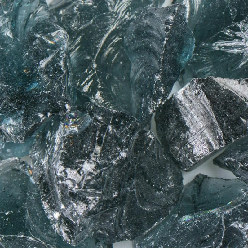 American Specialty Glass Gray Medium Tumbled Landscape Glass - 50 Lbs