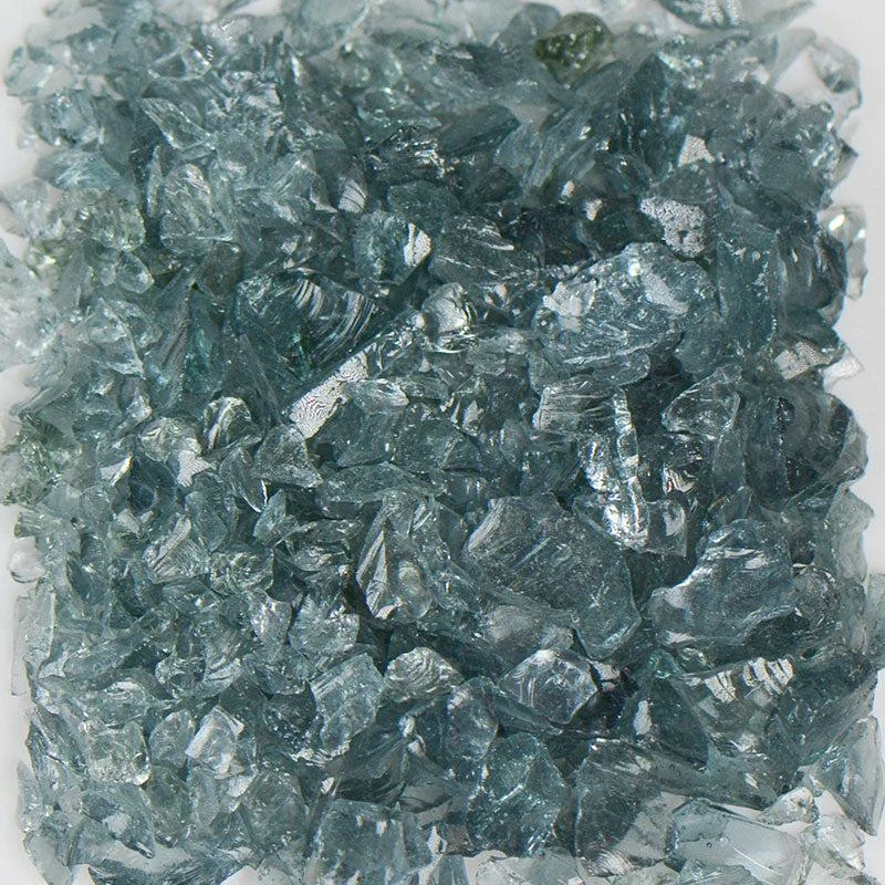 American Specialty Glass Gray Size 1 Terrazzo Glass - 25 Lbs
