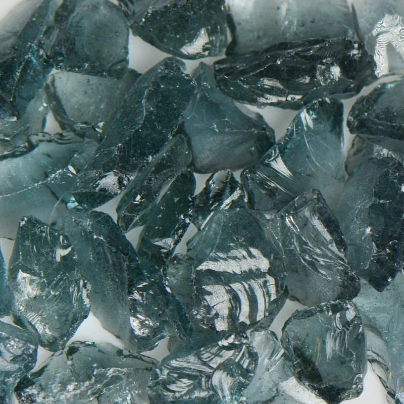 American Specialty Glass Gray Size 2 Terrazzo Glass - 25 Lbs
