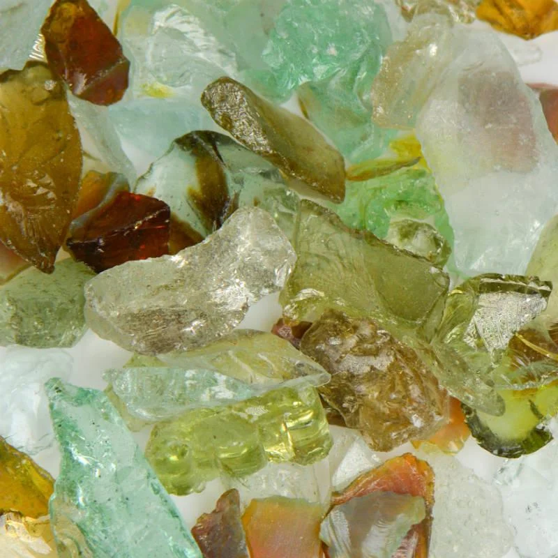 American Specialty Glass Jewel Mix Small Tumbled Landscape Glass - 50 Lbs
