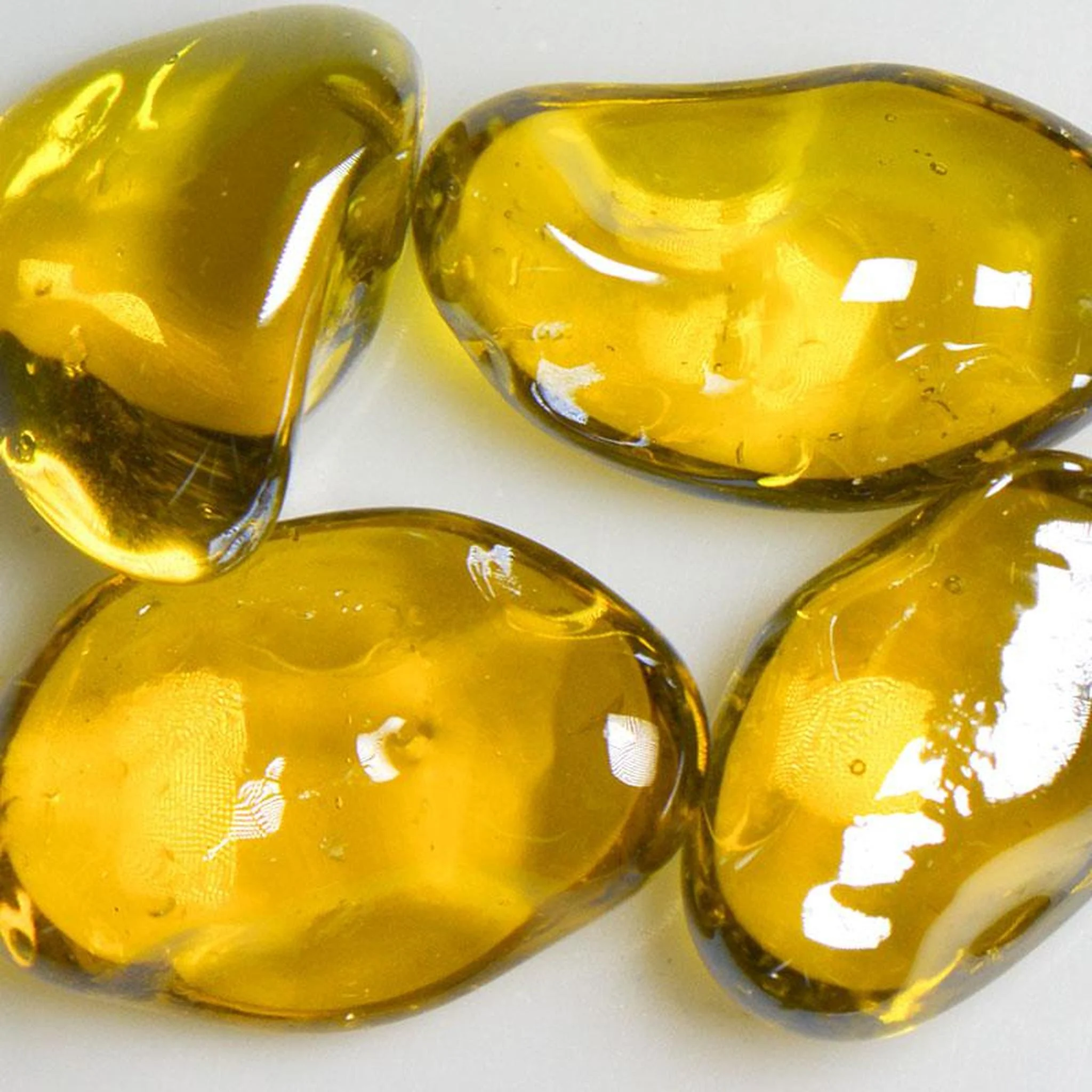 American Specialty Glass Pineapple Iridescent Medium Size Jelly Bean Glass - 1 Lb