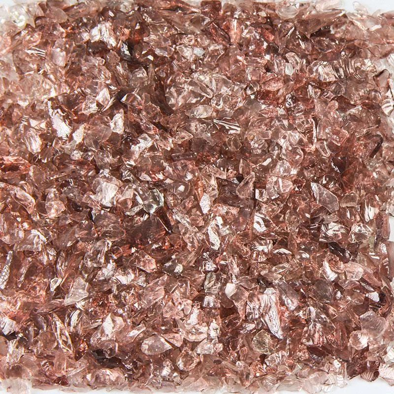 American Specialty Glass Purple Size 0 Tumbled Terrazzo Glass - 25 Lbs