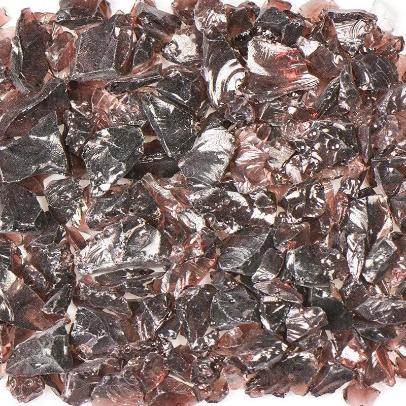 American Specialty Glass Purple Size 1 Tumbled Terrazzo Glass - 5 Lbs
