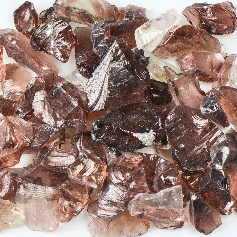 American Specialty Glass Purple Size 2 Tumbled Terrazzo Glass - 50 Lbs