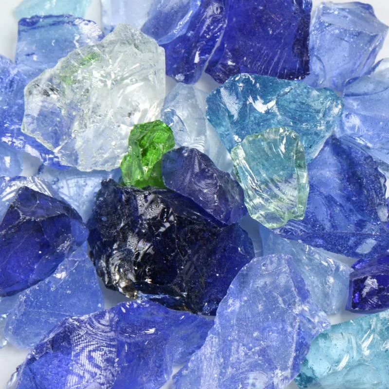 American Specialty Glass River Mix Small Tumbled Landscape Glass - 10 Lbs