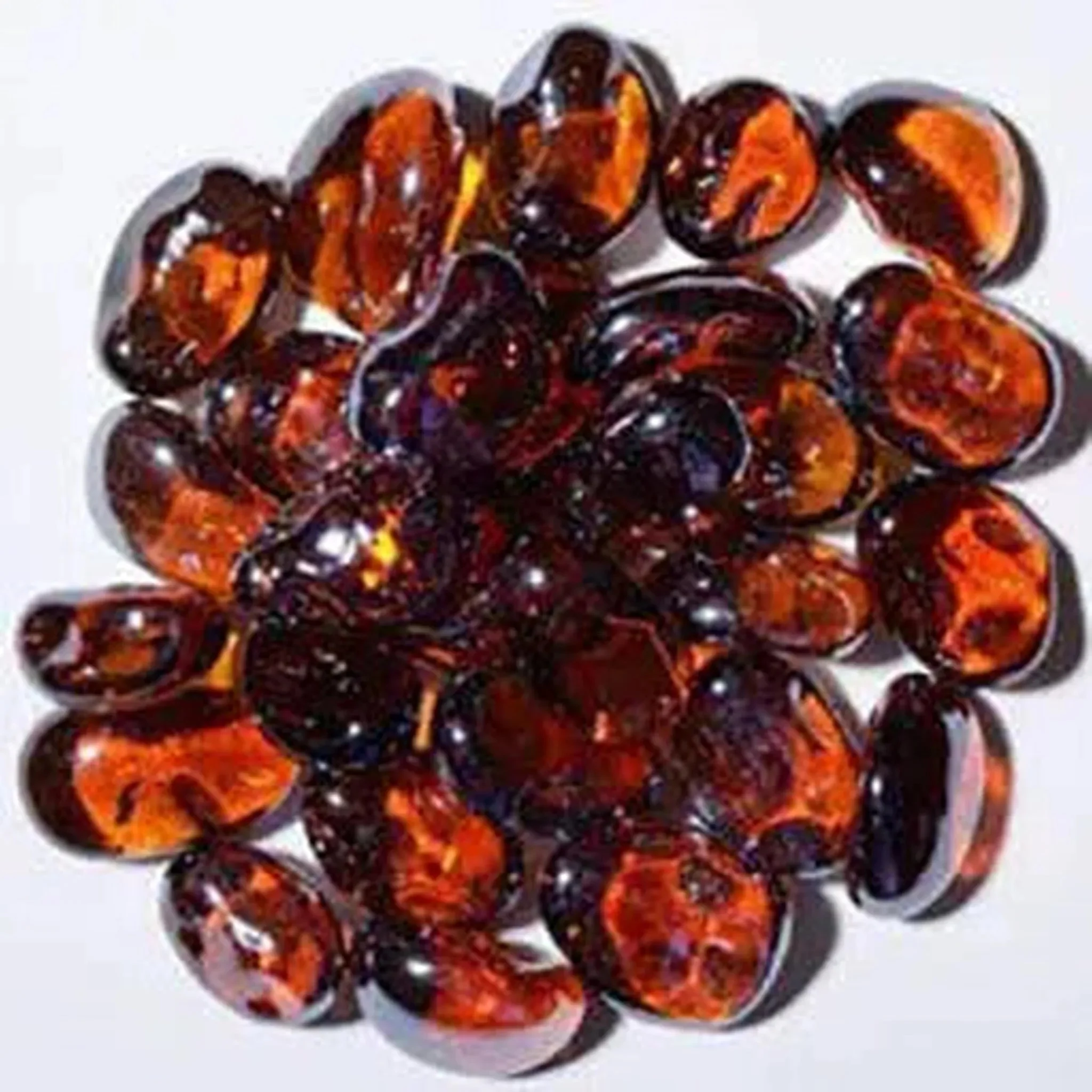 American Specialty Glass Root Beer Iridescent Medium Size Jelly Bean Glass - 5 Lbs