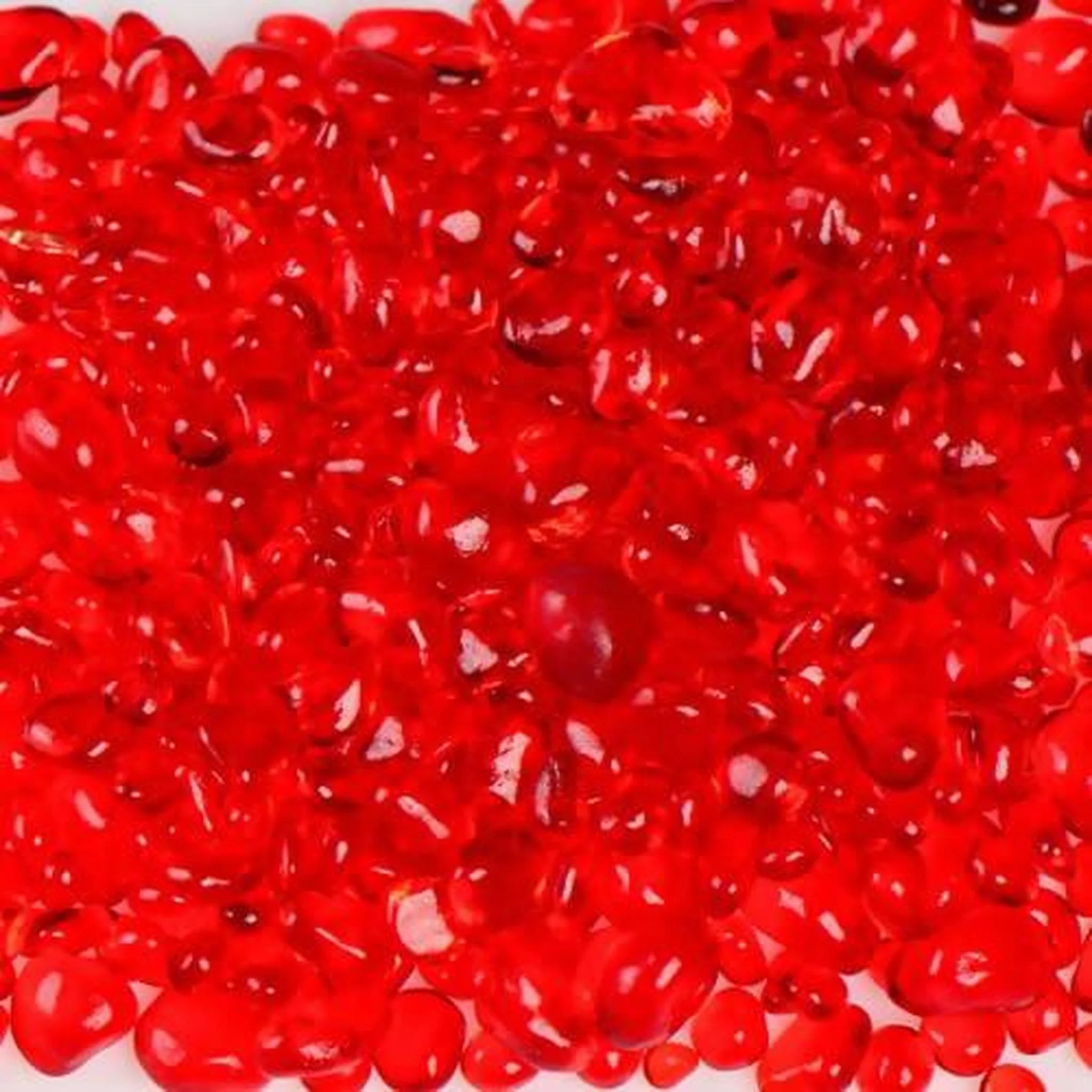 American Specialty Glass Strawberry Size 1 Jelly Bean Glass - 5 Lbs
