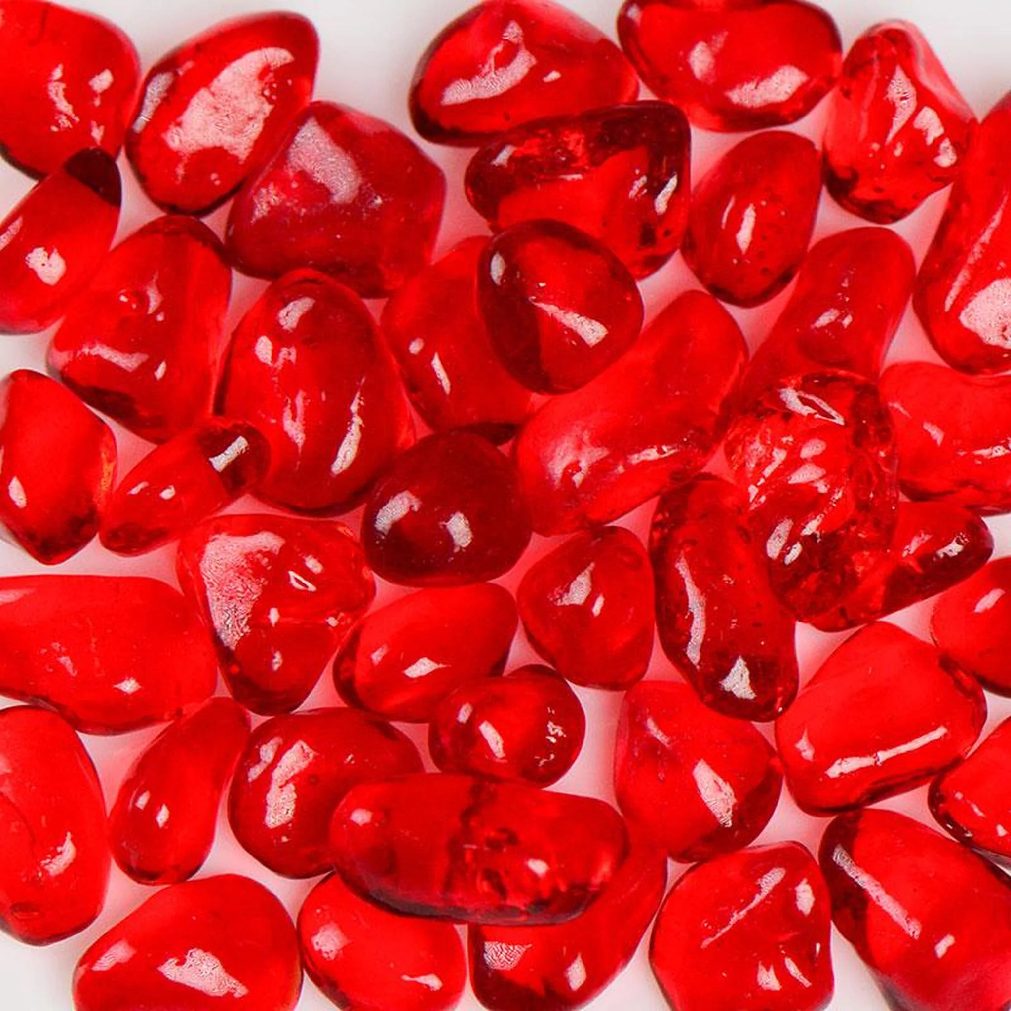 American Specialty Glass Strawberry Size 3 Jelly Bean Glass - 22 Lbs