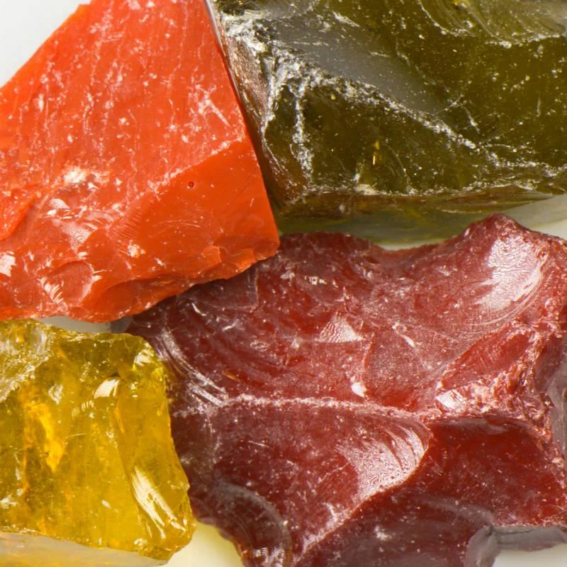 American Specialty Glass Sunshine Mix Large Tumbled Landscape Glass - 50 Lbs