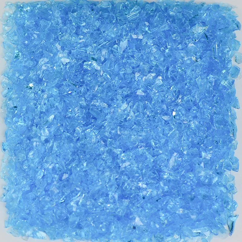 American Specialty Glass Turquoise Size 0 Tumbled Terrazzo Glass - 10 Lbs