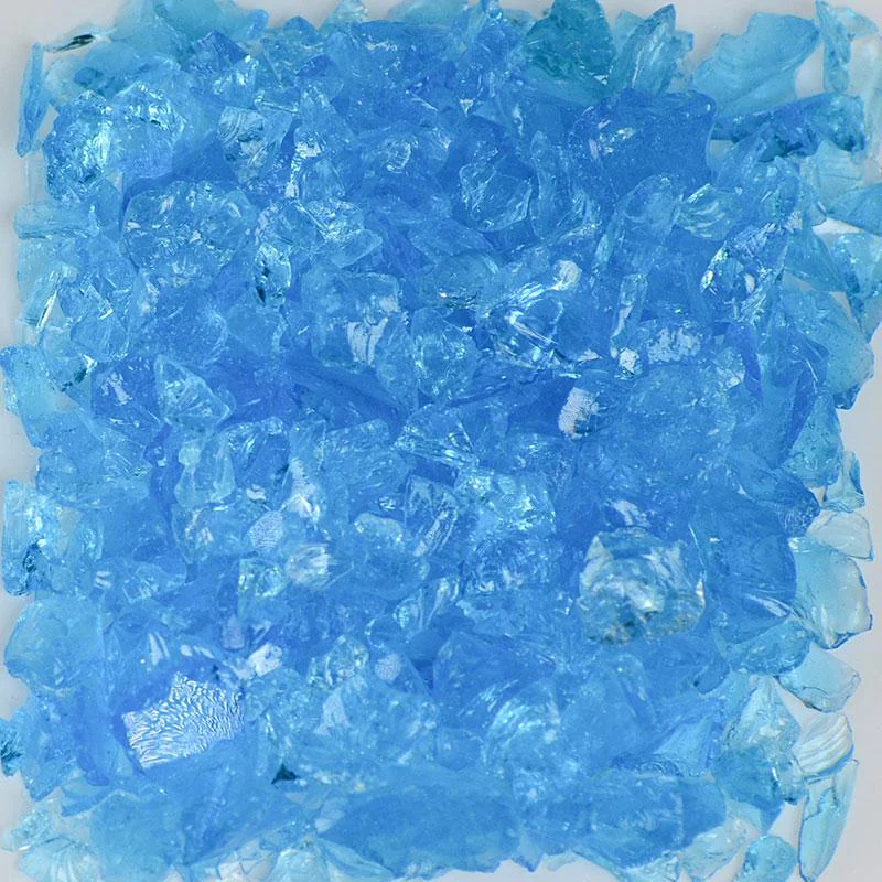 American Specialty Glass Turquoise Size 1 Tumbled Terrazzo Glass - 50 Lbs