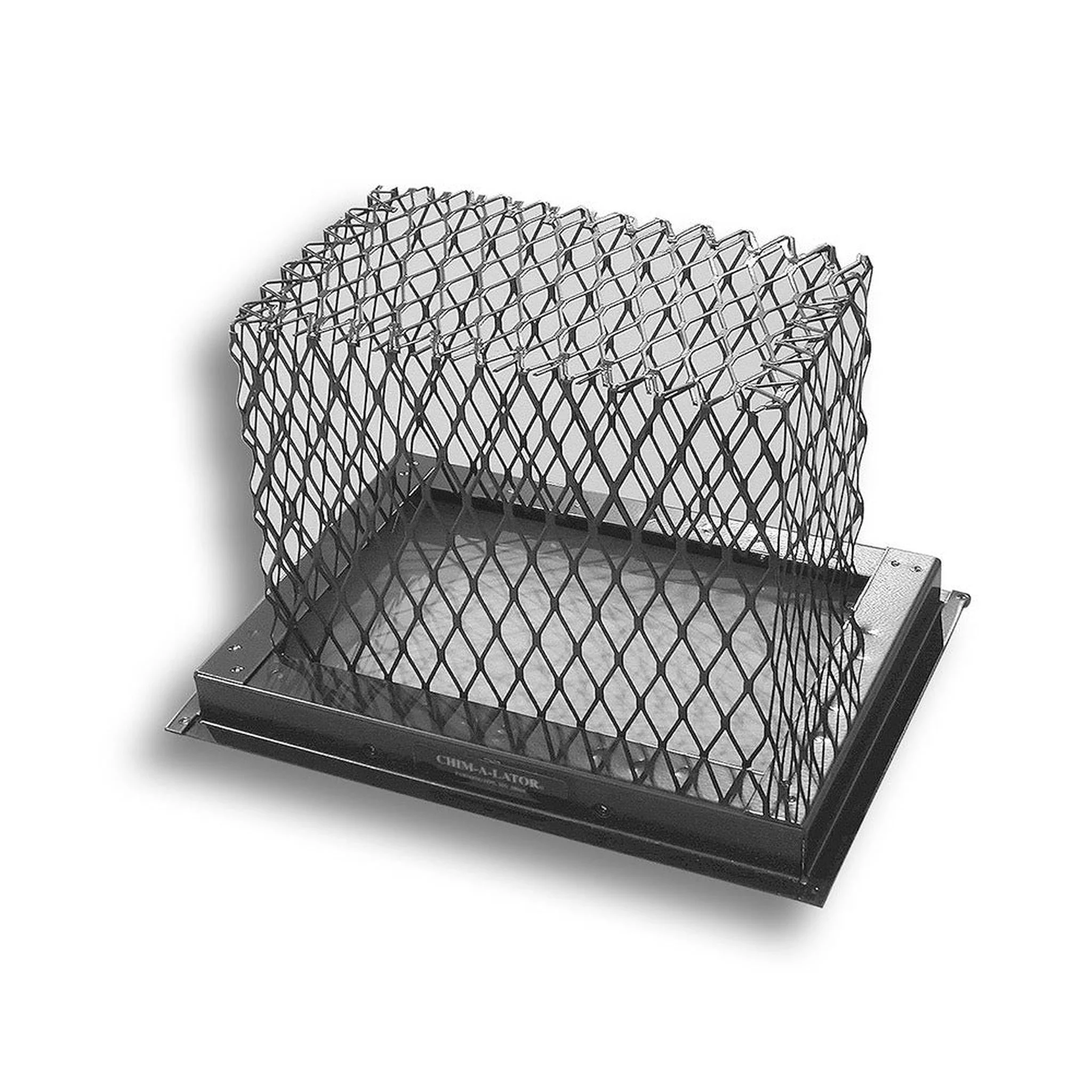 BDM Chim-A-Lator 20" x 20" Black Galvanized Steel Spark Arrestor With 5/8" Mesh