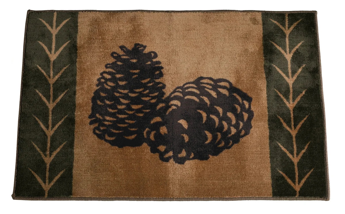 HiEnd Accents Pine Cone Rug