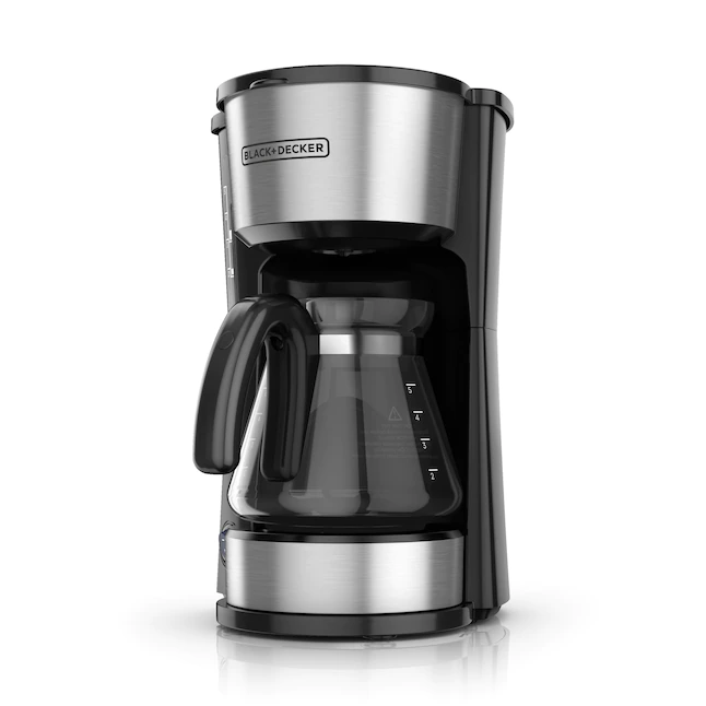 BLACK+DECKER CM0755S 5-Cup Black/Stainless Residential Drip Coffee Maker