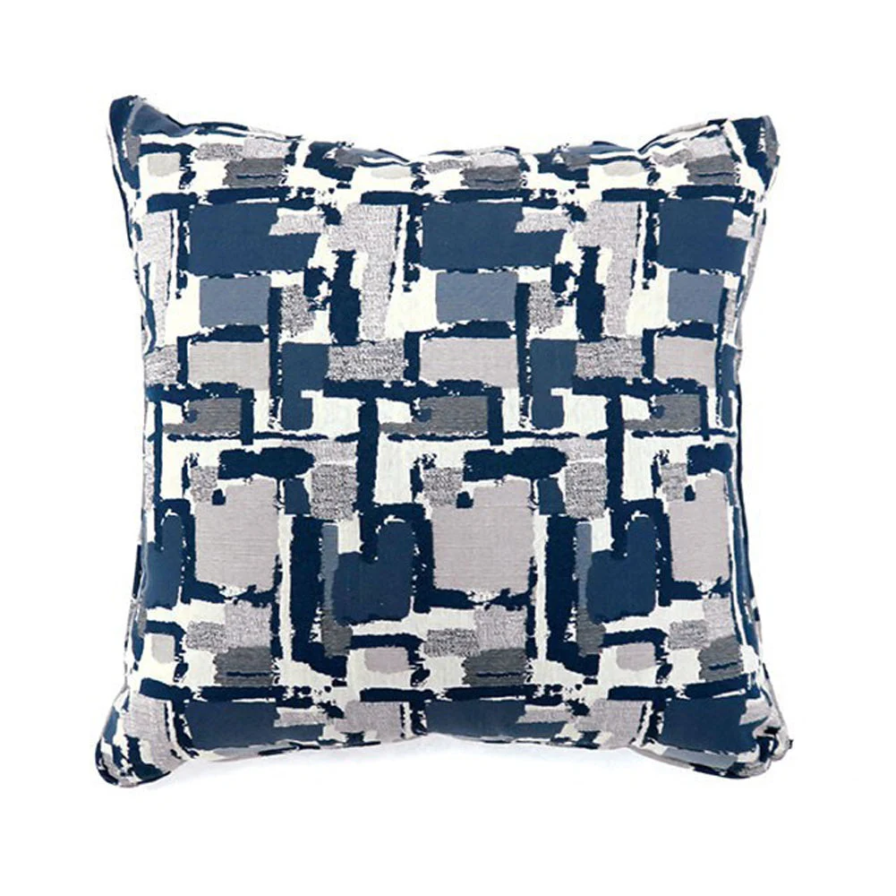 Benzara Concrit Contemporary Pillow, Large Set of 2, Blue