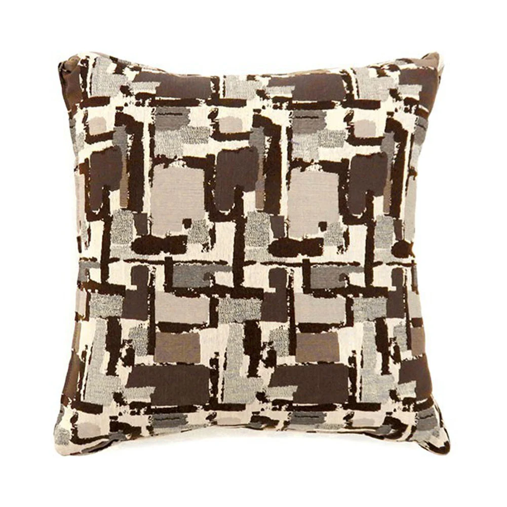 Benzara Concrit Contemporary Pillow, Large Set of 2, Brown