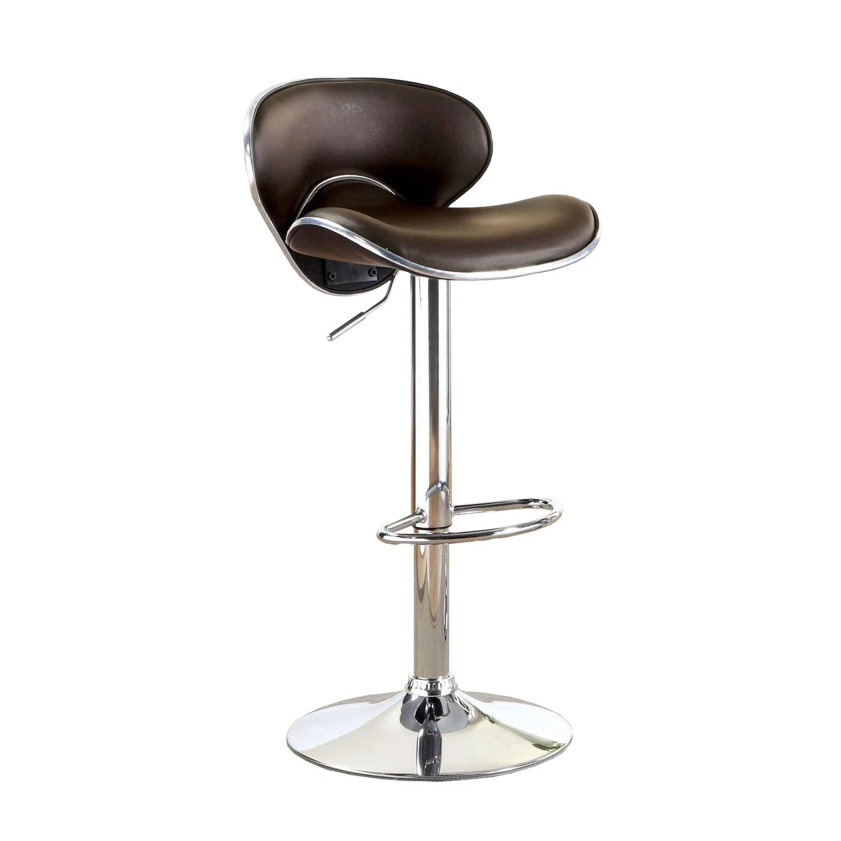 Benzara Kossi Contemporary Kossi Bar Stool, Dark Brown