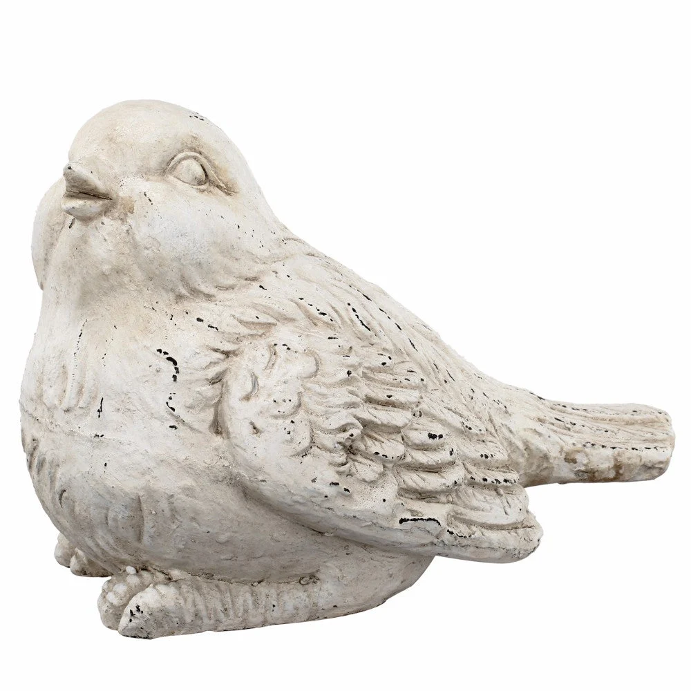 Benzara Old Age Look Bird Figurine in Distressed Finish