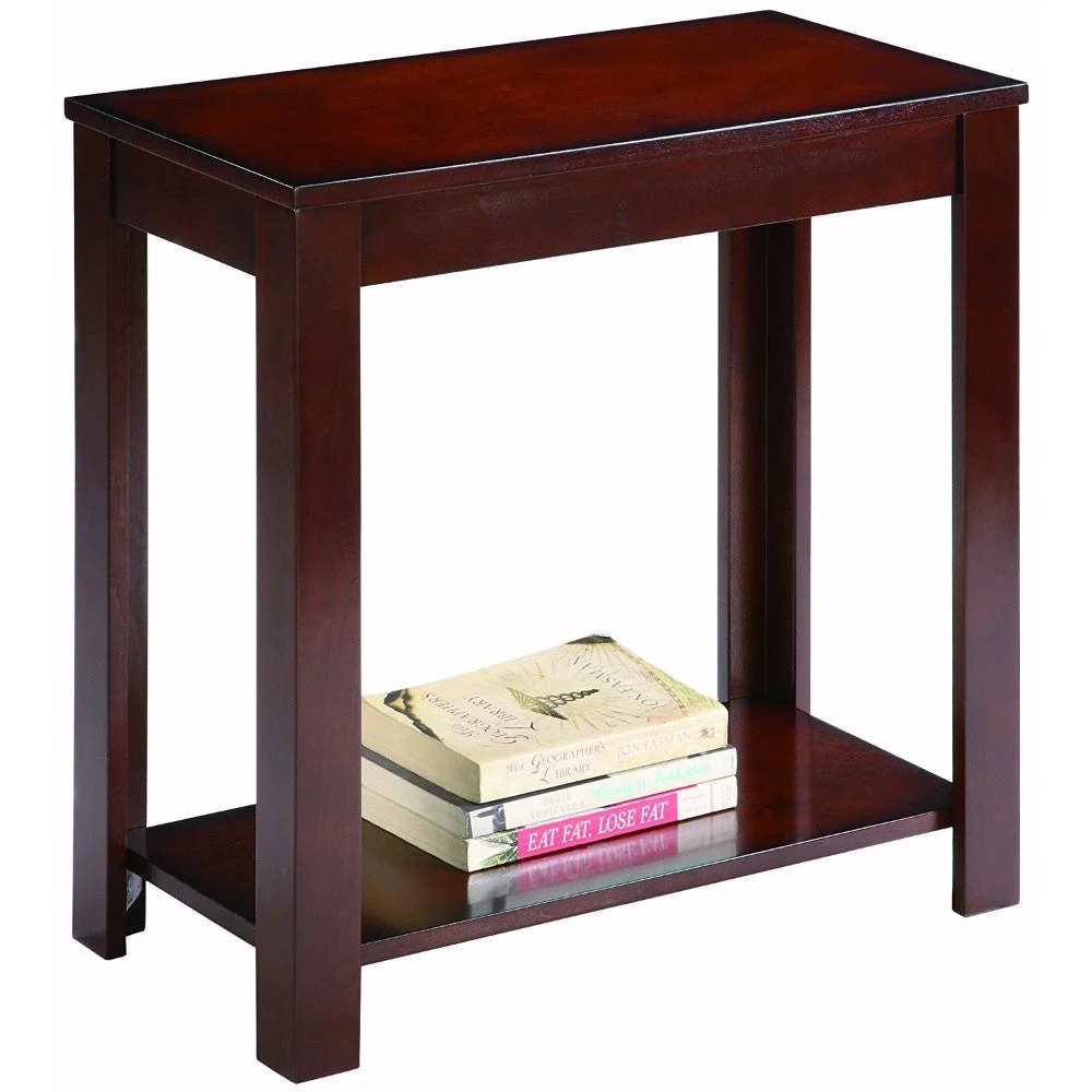 Benzara Enchanting Wooden Chairside Table in Brown
