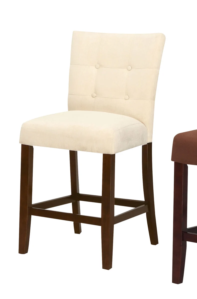 Benzara Baldwin Counter Height Chair - Set of 2, Beige & Brown