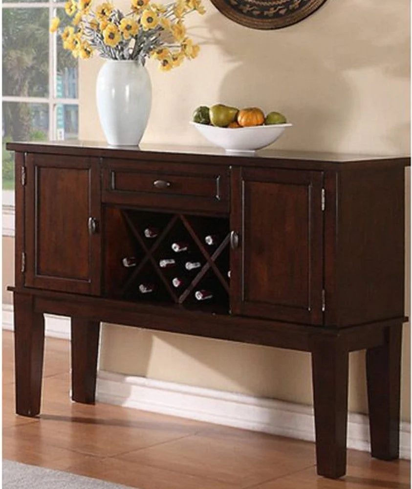 Benzara Warm and Contemporary Server, Brown
