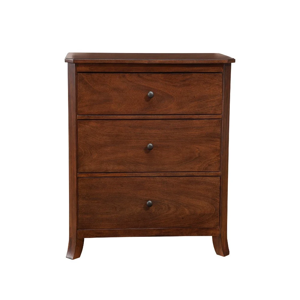 Benzara Elite Style Mahogany Wood Small Chest, Brown